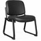 Lorell Deluxe Leather Guest Chair, Black LLR84597 - alternate 1